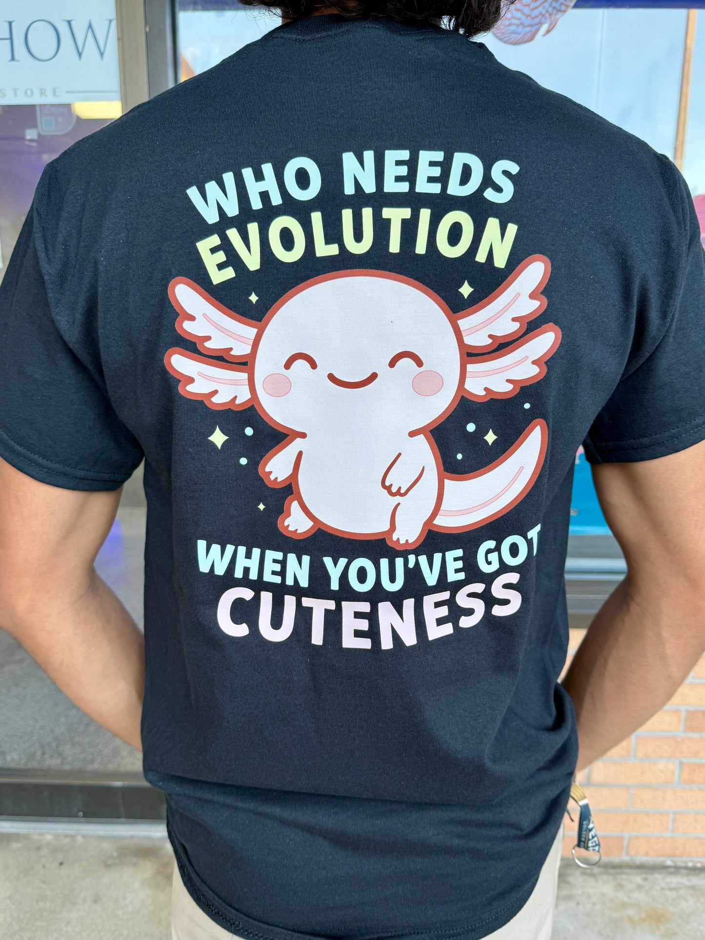 AS t-shirt "Who needs evolution..."